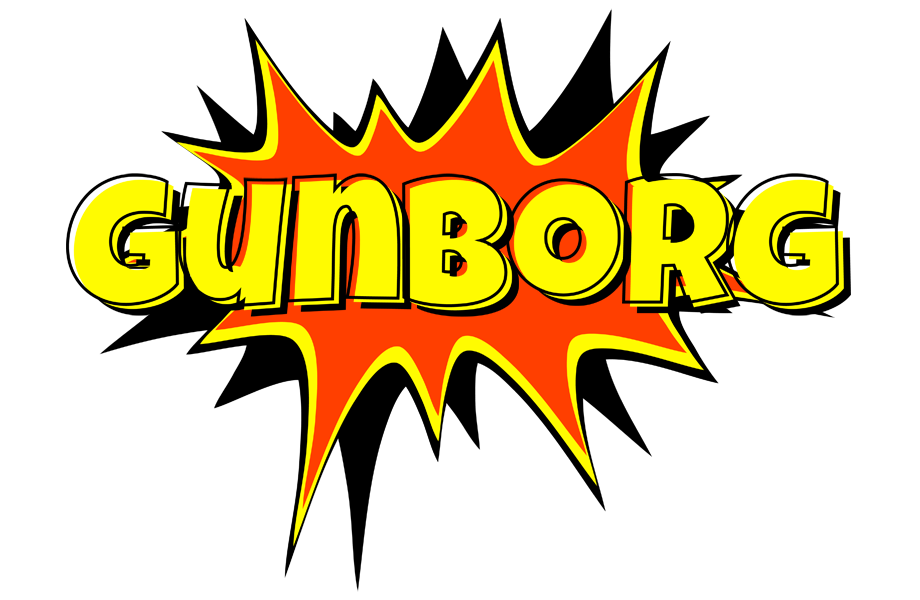 Gunborg bazinga logo