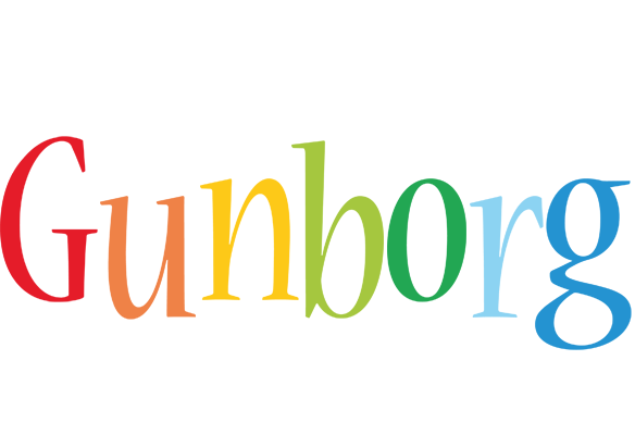 Gunborg birthday logo