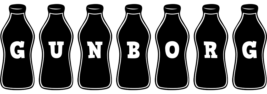 Gunborg bottle logo