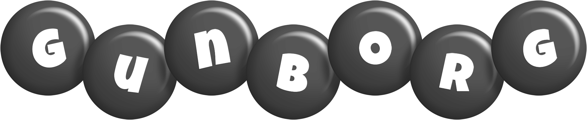 Gunborg candy-black logo