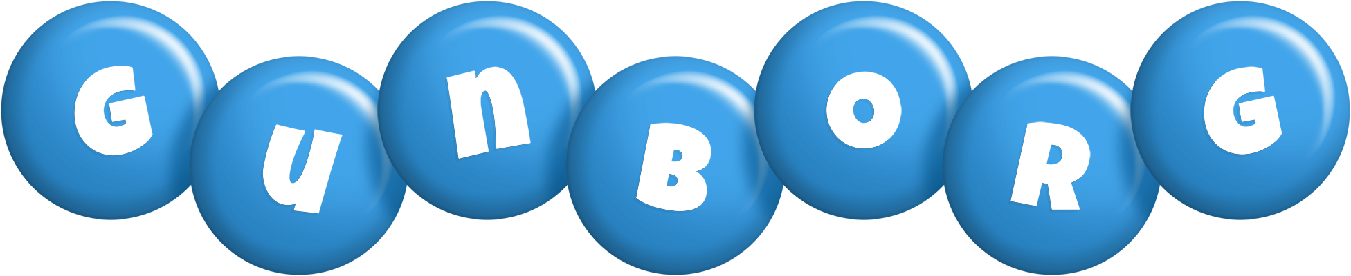 Gunborg candy-blue logo