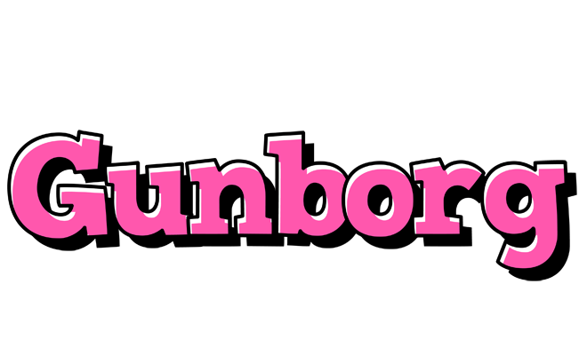 Gunborg girlish logo