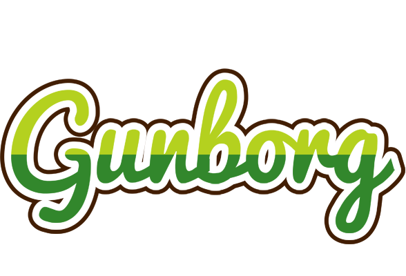 Gunborg golfing logo