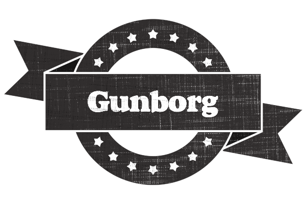 Gunborg grunge logo