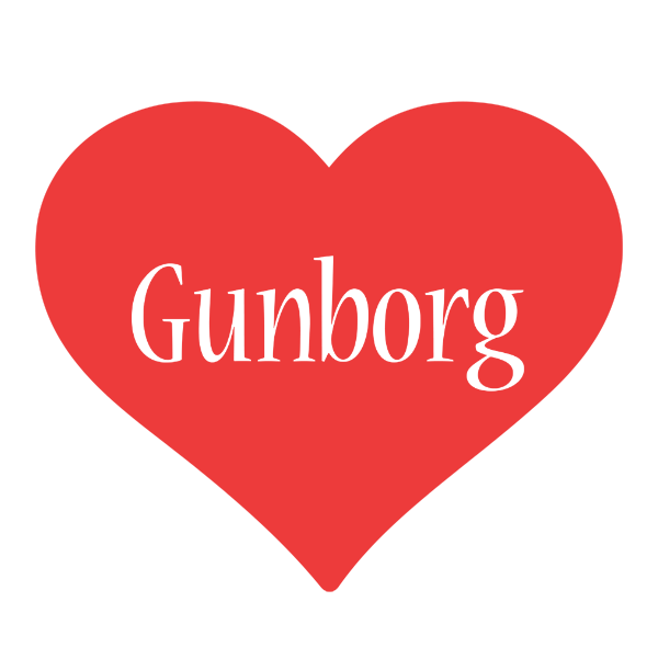 Gunborg love logo