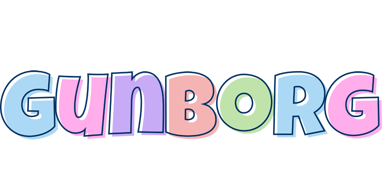 Gunborg pastel logo