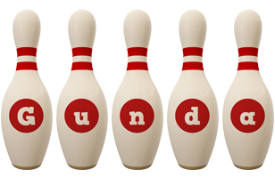 Gunda bowling-pin logo