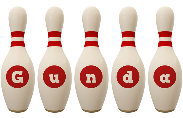Gunda bowling-pin logo