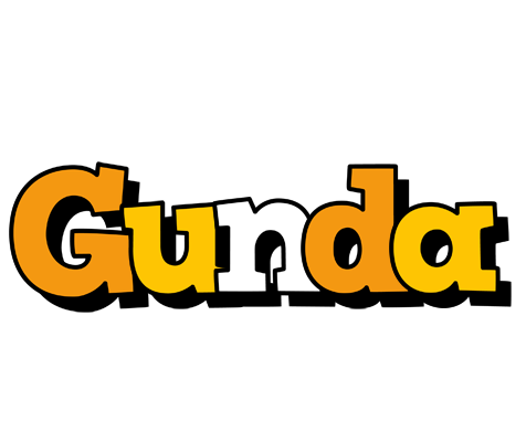 Gunda cartoon logo