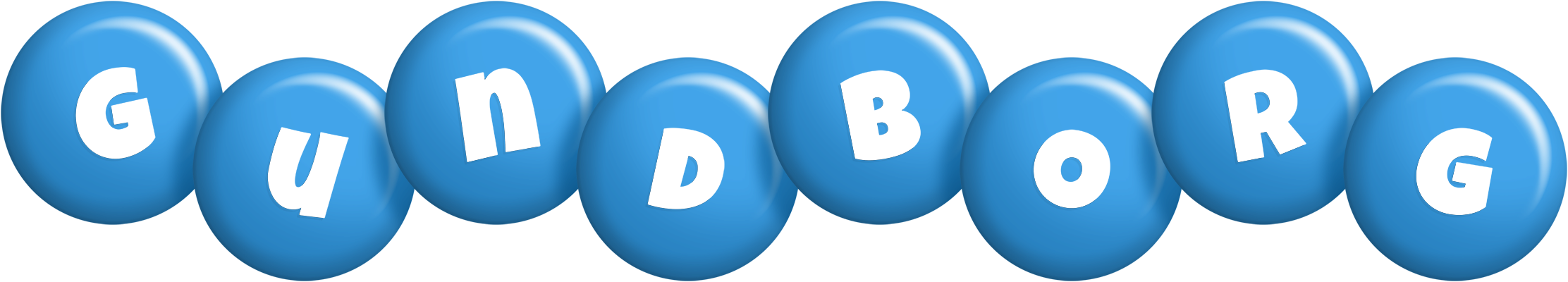 Gundborg candy-blue logo