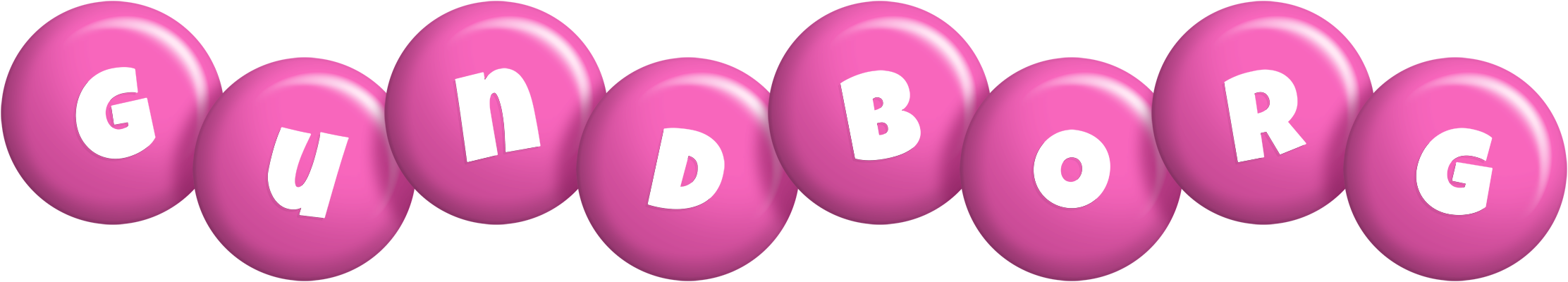 Gundborg candy-pink logo