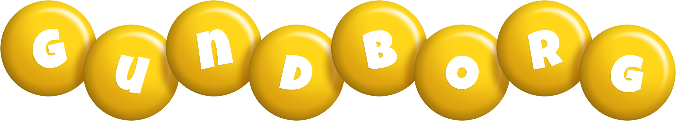 Gundborg candy-yellow logo