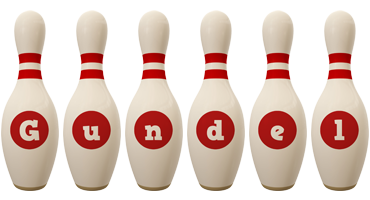 Gundel bowling-pin logo