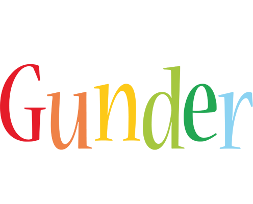 Gunder birthday logo