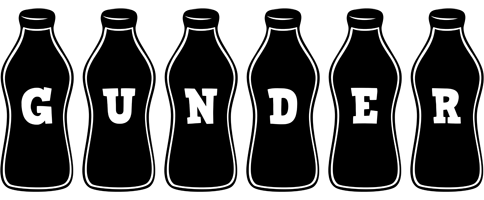 Gunder bottle logo