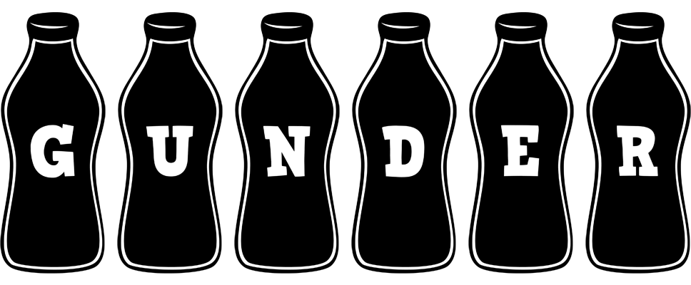 Gunder bottle logo
