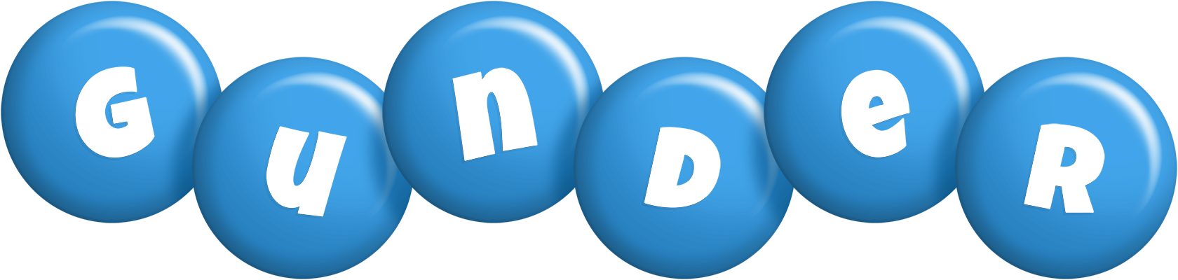 Gunder candy-blue logo