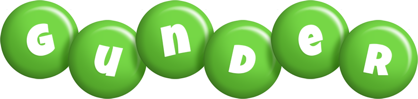 Gunder candy-green logo