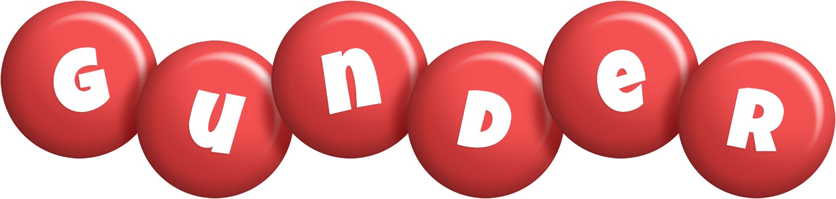 Gunder candy-red logo