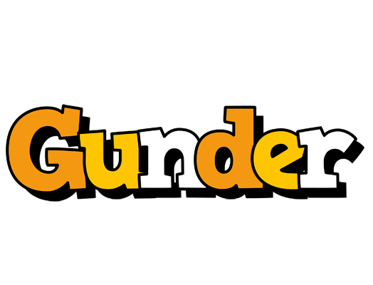 Gunder cartoon logo