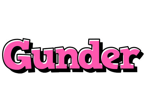 Gunder girlish logo