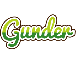 Gunder golfing logo