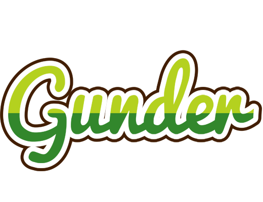 Gunder golfing logo