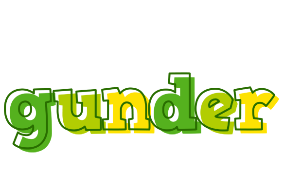 Gunder juice logo