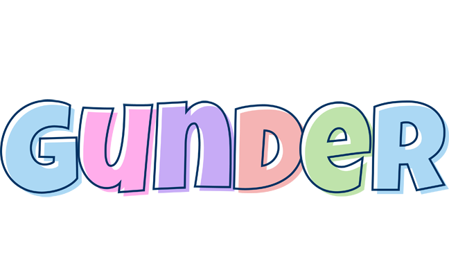 Gunder pastel logo