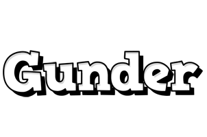 Gunder snowing logo