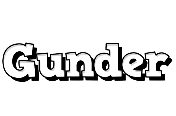 Gunder snowing logo