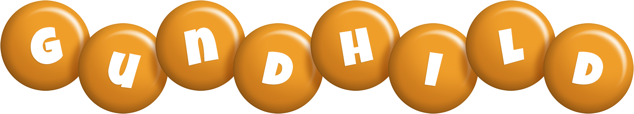 Gundhild candy-orange logo