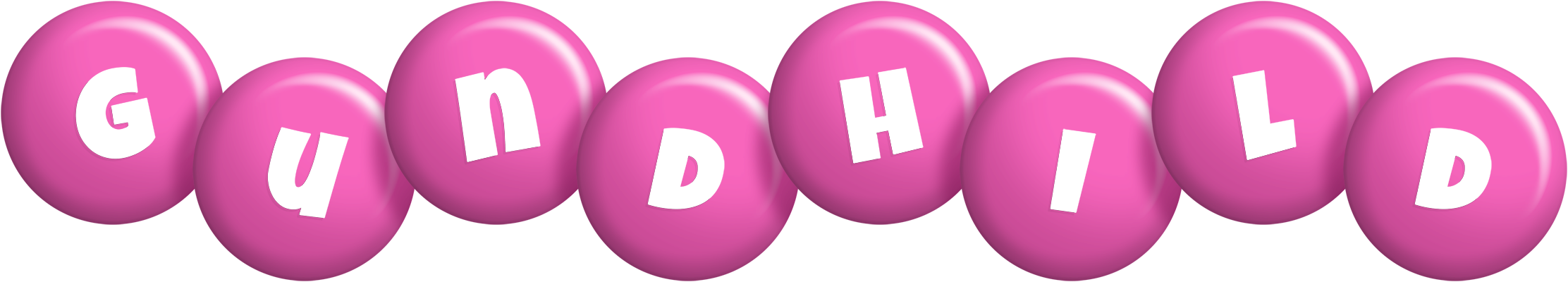 Gundhild candy-pink logo