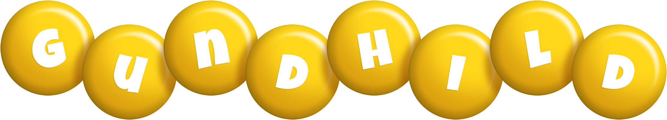 Gundhild candy-yellow logo