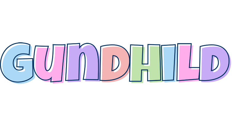 Gundhild pastel logo