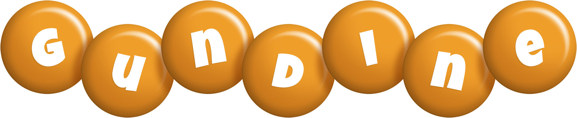 Gundine candy-orange logo