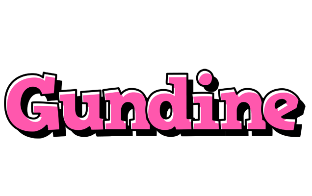 Gundine girlish logo