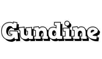 Gundine snowing logo