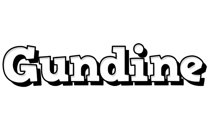 Gundine snowing logo