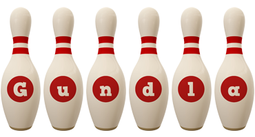 Gundla bowling-pin logo