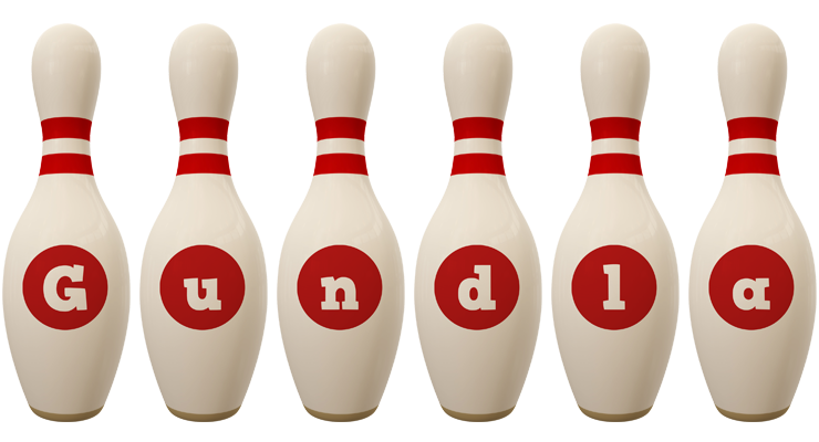 Gundla bowling-pin logo