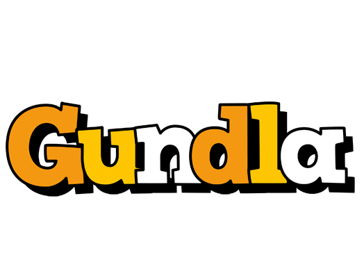 Gundla cartoon logo