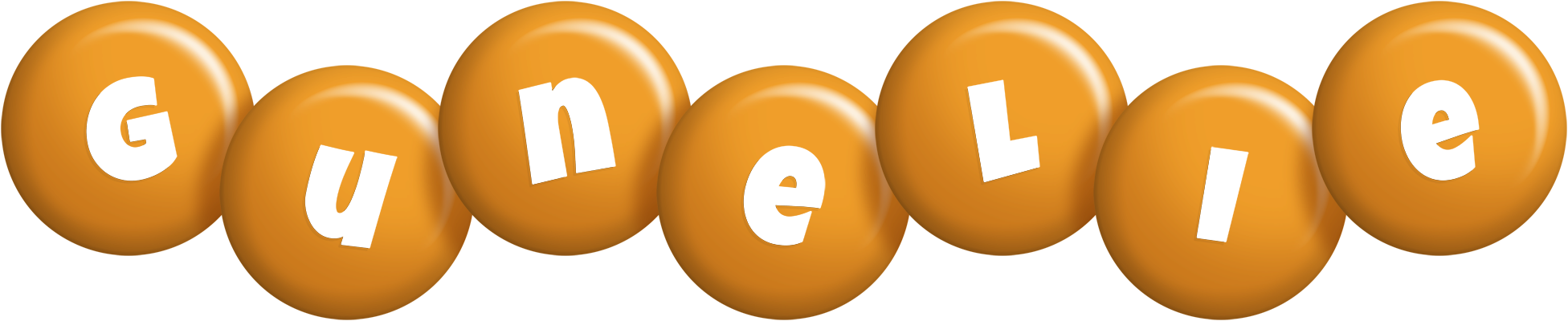 Gunelie candy-orange logo