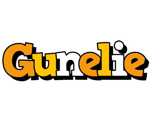 Gunelie cartoon logo