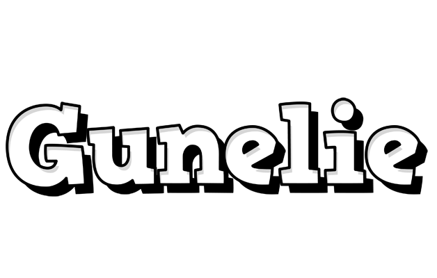 Gunelie snowing logo