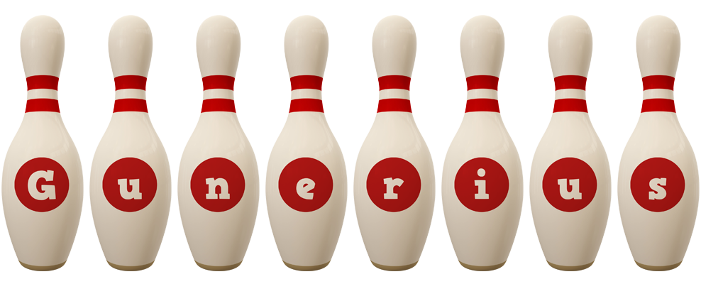 Gunerius bowling-pin logo