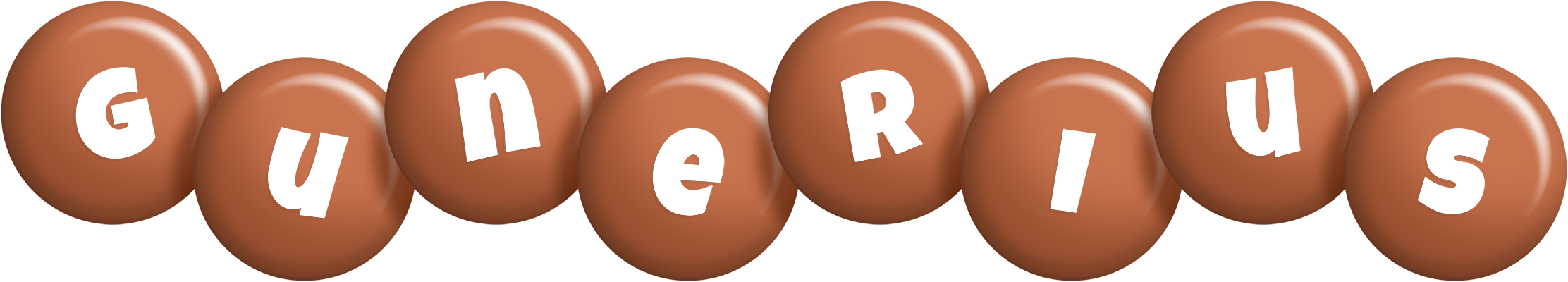 Gunerius candy-brown logo