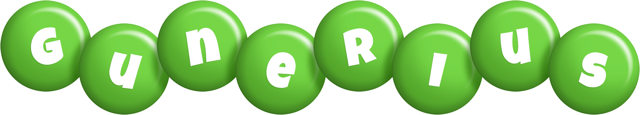 Gunerius candy-green logo