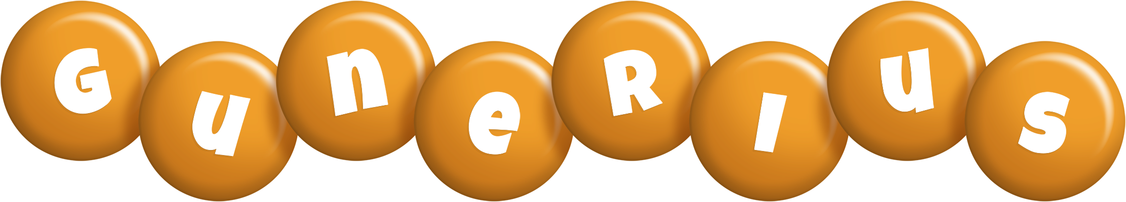 Gunerius candy-orange logo