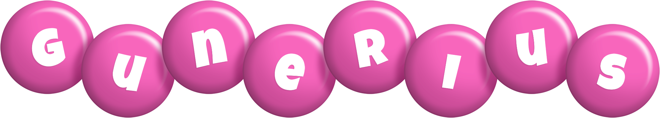 Gunerius candy-pink logo